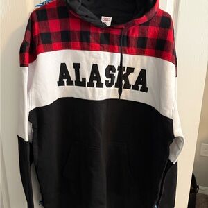 Crazy 8 Red and Black Plaid Men's Hoodie